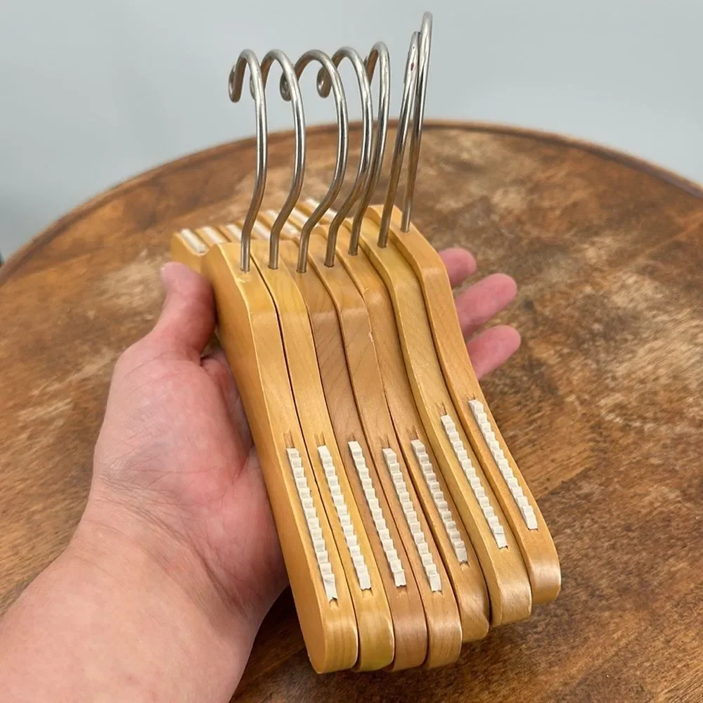 Baby GAP Hangers Beverly Hangers Wooden 10 inch LOT OF 7 Closet Clothes Coat